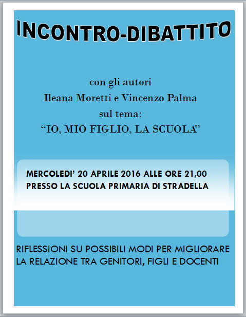 Incontro dibattito "Io, mio figlio, la scuola"